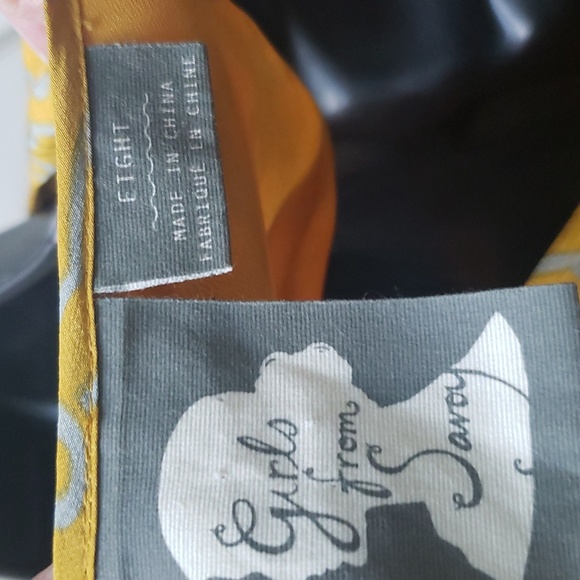 💥4/$20 Anthropology Girls from Savoy Vintage look Silk Dress. Size 8. - Picture 5 of 6